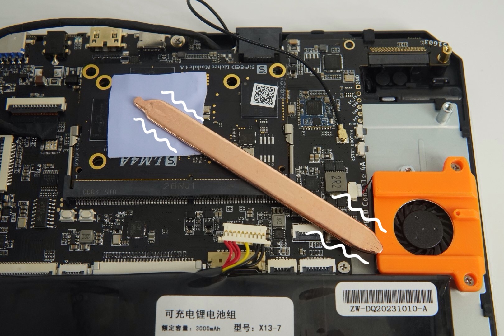 Placing Heat Pipe