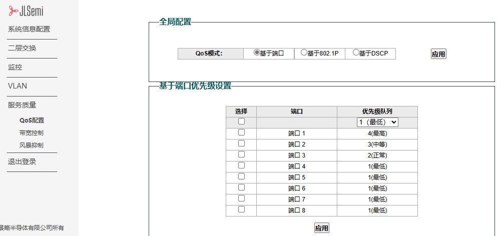 QoS 配置